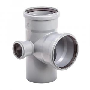 Крестовина Lammin Ø110х110х50 мм 90° левая Lm35021010050 серая