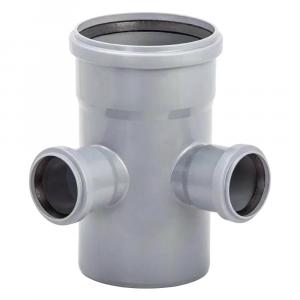 Крестовина Lammin Ø110х50х50 мм 90° Lm35021050592 серая