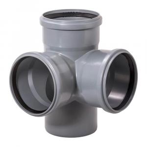 Крестовина Lammin Ø110х110х110 мм 90° Lm35021010109 серая