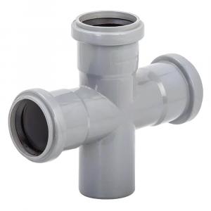 Крестовина Lammin Ø50х50х50 мм 90° Lm35020505090 серая для внутренней канализации