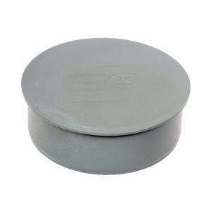 Заглушка Саратовпластика Ø110 мм серая для внутренней канализации