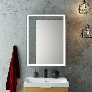 Зеркало cо шкафом Континент Mirror Box black 60 с подсветкой