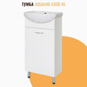 Тумба напольная AquaLine Азов 45 белая