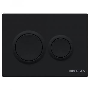 Кнопка смыва Berges Novum O5 040065 черная