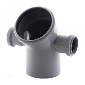 Отвод Lammin Ø110 мм 90° с 2 патрубками 50 мм универсальный Lm35041250902