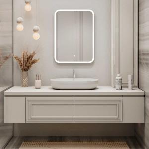 Зеркало Континент Glamour LED 80х90 ЗЛП440 c подсветкой