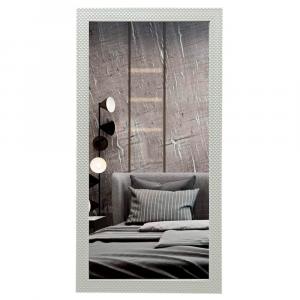 Зеркало Континент Милана белая 60х120 см с рамой