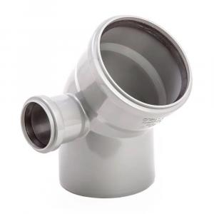 Отвод Lammin Ø110 мм 45° 50 мм левый Lm35041050450