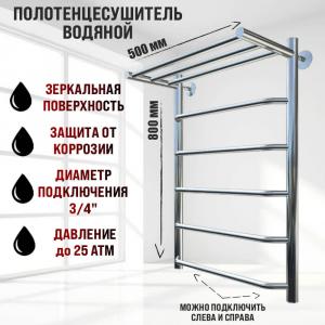 Полотенцесушитель водяной Тругор Браво НК 1 П 80x50 с полкой