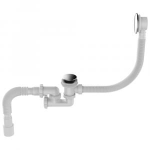 Сифон для ванны Aquant 1 1_2х40 мм V512-18-MR с выпуском click-clack и переливом-автомат