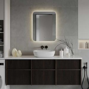 Зеркало CONTINENT Burzhe ЗЛП3768 60х70 с подсветкой и подогревом