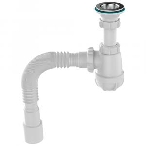 Сифон для раковины Aquant 1 1_4х40 мм S1015-35-MR с гофротрубой