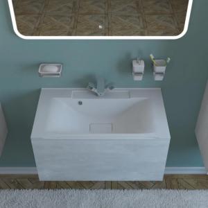 Тумба подвесная Какса-А Кристал 100 см белая