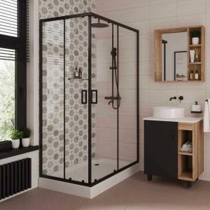 Душевой уголок Niagara Nova NG-6881-08 Black 100x80 без поддона