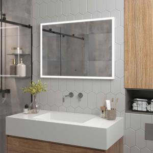 Зеркало CONTINENT Frame White ЗЛП4992 80х60 с подсветкой