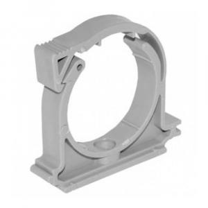 Хомут с защелкой Саратовпластика Ø50 мм серый для внутренней канализации