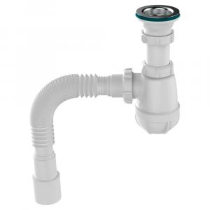 Сифон для мойки Aquant 1 1-2х40 мм B0115-30-MR с гофротрубой