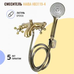 Смеситель для ванны с душем Haiba HB3119-4 бронза