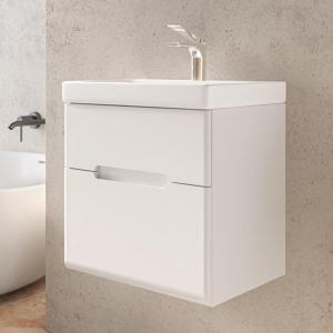 Тумба подвесная Jorno Moduo Slim 50 белая