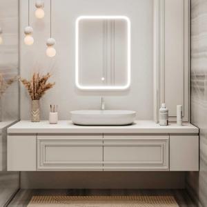 Зеркало Континент Glamour LED 60х80 ЗЛП140 с подсветкой