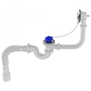 Сифон для ванны Aquant 1 1_2х40 мм V155-30-MR прямоточный с переливом