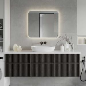 Зеркало CONTINENT Burzhe ЗЛП3960 80х70 с подсветкой и подогревом