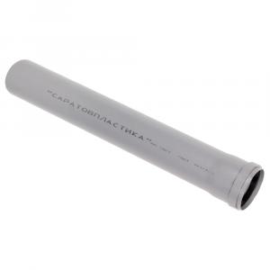 Труба Саратовпластика Ø110x2.2 мм 1 м серая для внутренней канализации