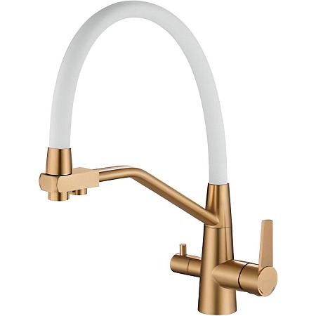 Смеситель на мойку с гибким изливом, с выходом под фильтр HAIBA HB76822-5 ЗОЛОТО (НЕРЖ, кар.35м)(10) Смеситель на мойку с гибким изливом, с выходом под фильтр HAIBA HB76822-5 ЗОЛОТО (НЕРЖ, кар.35м)(10)