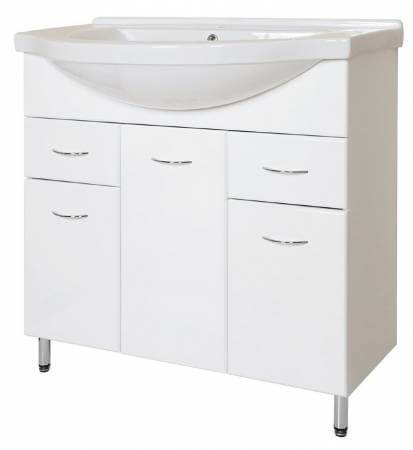 Тумба напольная AquaLine Эльбрус 80 2 ящика