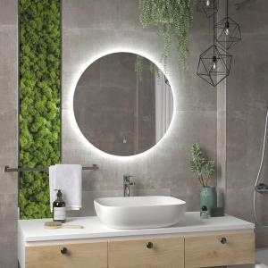 Зеркало Континент Ajour Eco D70 см ЗЛП2810 с подсветкой с сенсорным выключателем