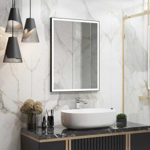 Зеркало CONTINENT Frame Black ЗЛП948 60х80 с подсветкой