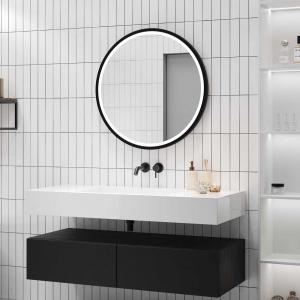 Зеркало CONTINENT Style Black ЗЛП1016 D60 с подсветкой