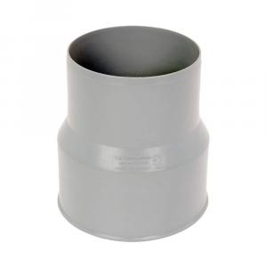 Патрубок переходной Ø50х75 мм серый для внутренней канализации