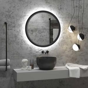 Зеркало CONTINENT Planet Black ЗЛП683 D1000 с подсветкой