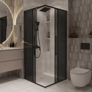 Душевой уголок Niagara Nova NG-2824-34Black 100x100 без поддона