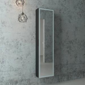 Зеркальный шкаф Континент Mirror Box black Led 40 с подсветкой Зеркальный шкаф Континент Mirror Box black Led 40 с подсветкой