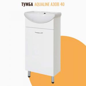 Тумба напольная AquaLine Азов 40 белая