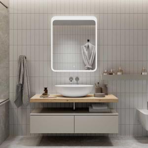  Зеркало CONTINENT Lacio ЗЛП756 80х90 с подсветкой