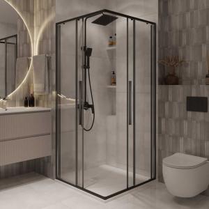 Душевой уголок Niagara Nova NG-6823-34Black 90x90 без поддона