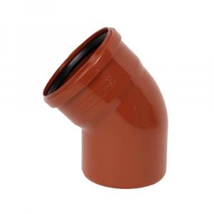 Отвод Саратовпластика d110 мм 45° ППР для наружной канализации