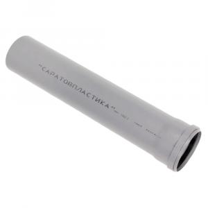 Труба Саратовпластика Ø110x2.2 мм 0.5 м серая для внутренней канализации