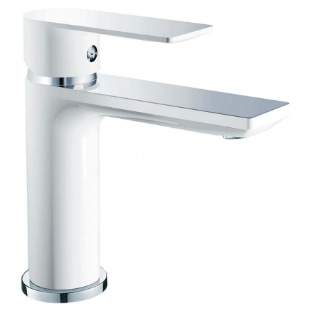 Смеситель на раковину HAIBA HB10505-8 БЕЛЫЙ/ХРОМ (лат., 35мм) (10)