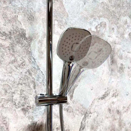 Душевая система HAIBA HB24505-8 БЕЛЫЙ/ХРОМ лат., пов.излив, лейк.верхн.290х190мм (4)