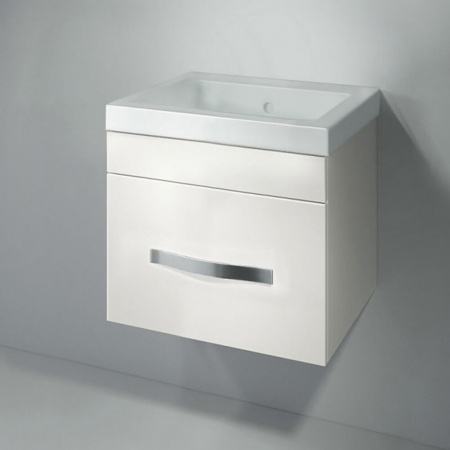 Тумба в ванную комнату подвесная КВАДРО 50 под умывальник СОМО 50