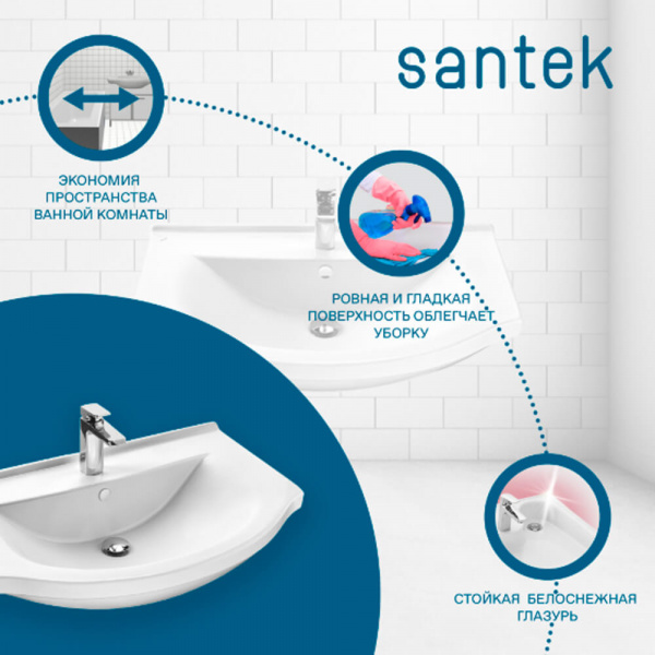 Раковина Santek Эльбрус 90 преимущества