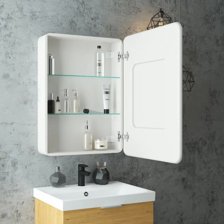 Шкаф зеркальный ELLIOT 600х800мм (LED-подсветка, сенсорный выключатель) правый 