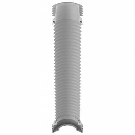 Удлинитель гибкий для унитаза армированный стальной проволокой 280-560мм T928-18-MR (18)
