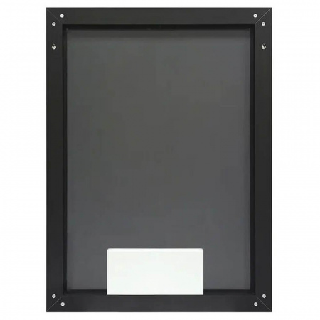 Зеркало STRONG 60 600х800мм (LED-подсветка, сенсорный выключатель, алюминиевый профиль ЧЕРНЫЙ)