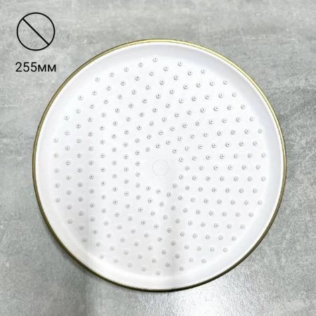 Смеситель для душа (зонт, круг) со стойкой HAIBA HB24553-5 ЗОЛОТО (лат., с изливом)(4)