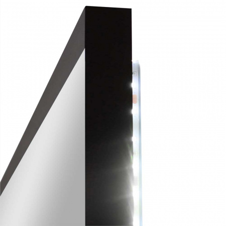 Зеркало МЕРИДИАН/Meridian 60 600х800мм(LED-подсв., бесконт.сенс.выключатель, рама ал ЧЕРНАЯ) ЗЛП3814